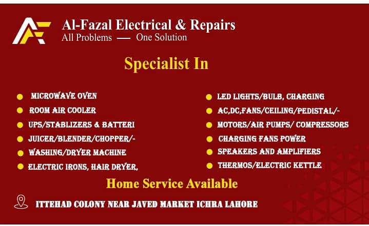 AL Fazal Electricals & Repairs 2