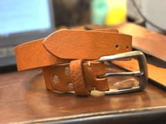 Leather Men Belt, 100% Pur Veg Tan