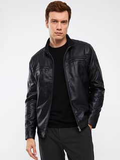 MotorBike Biker Bomber Black Leather Jacket Men Women And kids