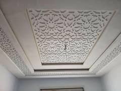 chinoti ceiling,gutka,grass mat,wood work,dry wall partition,wardrobe,