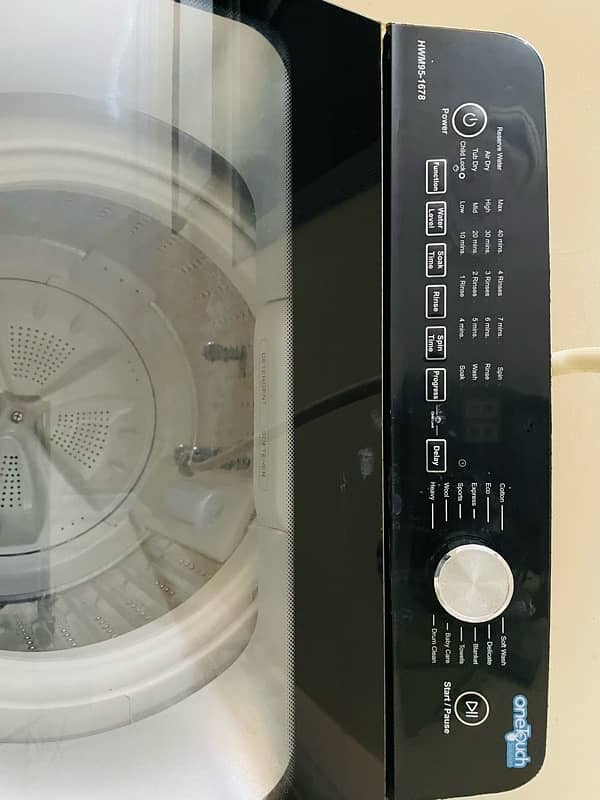 Haier top load 9kg fully automatic machine all ok 4