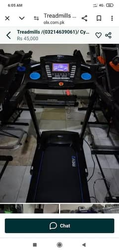 Treadmills(03214639061)/Cycles/Running Machine/ Ellepticalls for sale