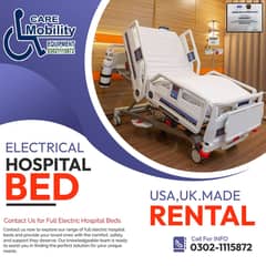 Imported Hospital beds on Rent /  Electric bed &  ICU BED  on Rent