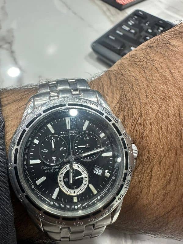 Citizen Chronograph Staninless Steel Man,s watch 4