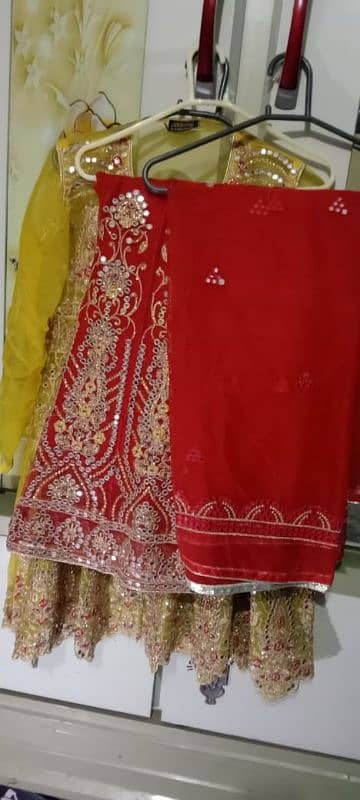 Wedding dresses/ Girls Mehndi Dress/ Nikkah Dress/ Barat lehnga 4