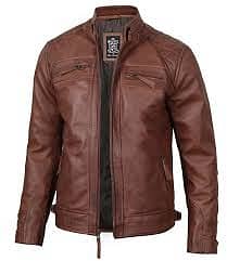 MotorBike Biker Original Geniun Black leather Jacket inside Pocket 3