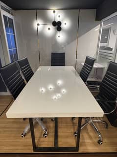 new office chair and meeting table