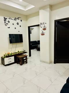 Two Bed Rooms luxury Furnished Apartment Available For Rent in River Hills Phase 7