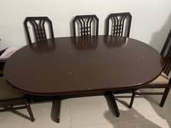 6 seater dining table