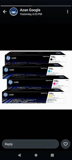 HP Color Laser Toner Set 119 (original)