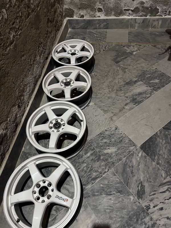 Lenzo Project D rims 17inch 4*114pcd 4