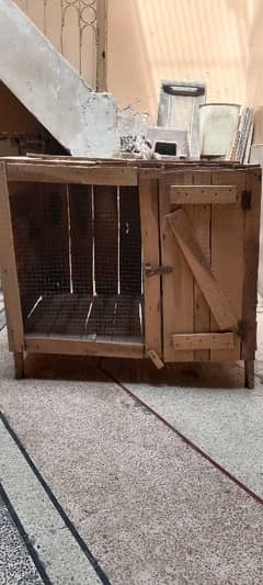 good condition birds wooden cage 10/10