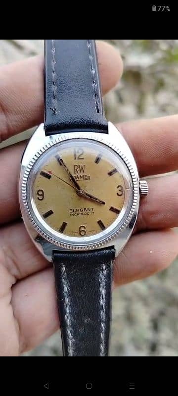 Antique Seiko 5 citizen Raketa Roamer Favre leuba vintage watch Swiss 13