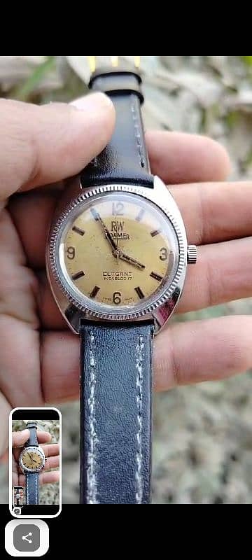 Antique Seiko 5 citizen Raketa Roamer Favre leuba vintage watch Swiss 15