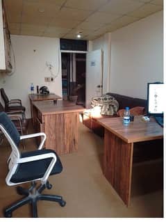 Fully Furnished Area 230 Square Feet Office Available For Rent Real Pictures in Main Boulevard Road Gulberg 3 Lahore