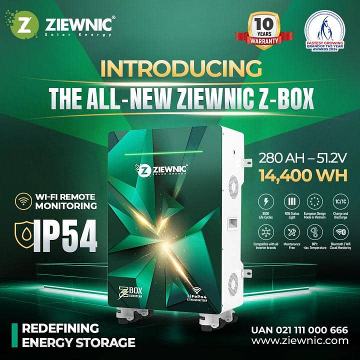 ZIewnic Lithium Battery 280Ah-48v Best Price in Karachi! 10 % Discout 0