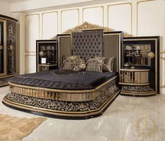 New Turkish Bed and Dressing With Shamp. Mirror work