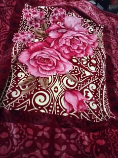 Red Double Bed Blanket For urgent sale