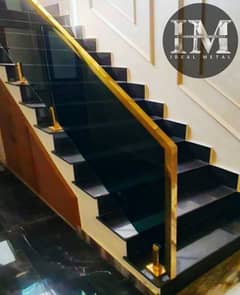 Railing/Partition wall/Frame>Stainless Steel/Glass>stairs/terrace