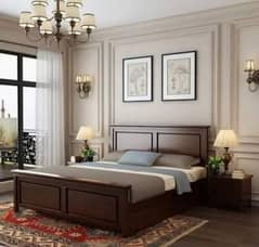 double bed set, sheesham wood bed set , king size bed set, furniture