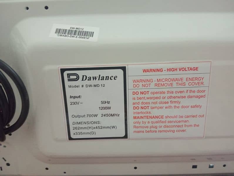 Dawlance Model DW MD12 7