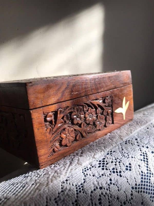 Wooden Hand-Carved box 0