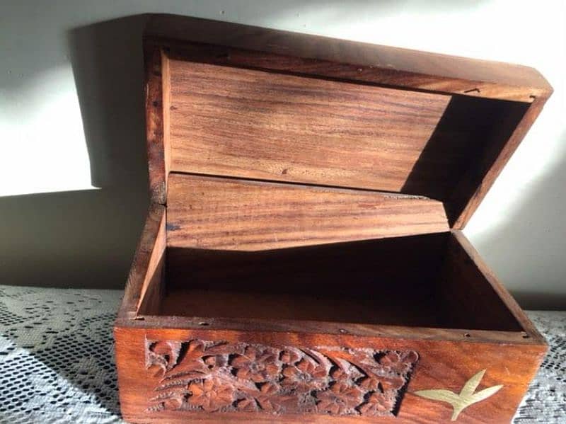 Wooden Hand-Carved box 2