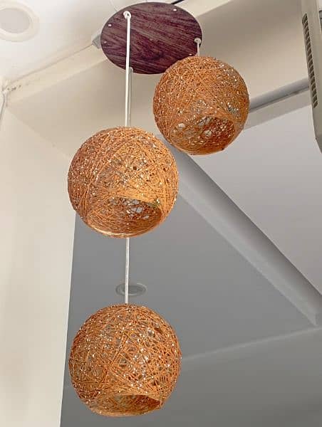 3pc yarn Globe light Set 1