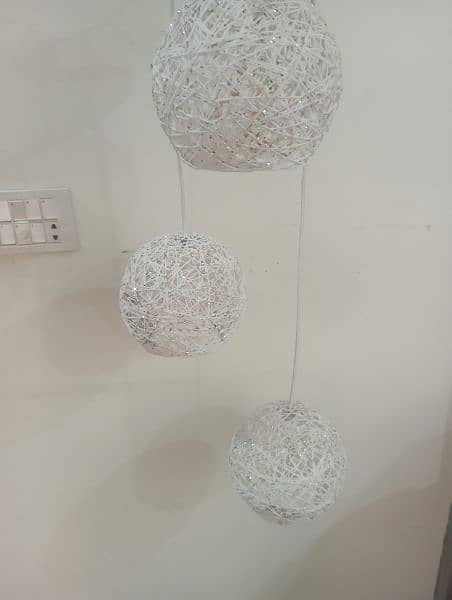 3pc yarn Globe light Set 3