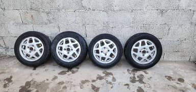 Original Alloyrims and tyres R-13wagonr ganiune alloyrims