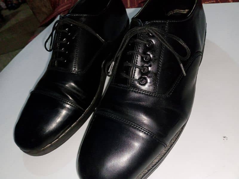 Men's Florscheim Black Leather Dress Shoes, Size 9 1