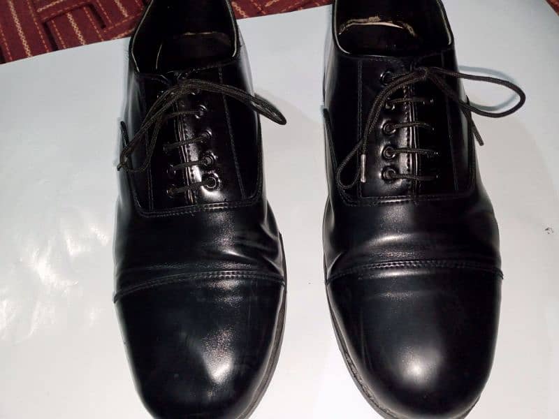 Men's Florscheim Black Leather Dress Shoes, Size 9 2