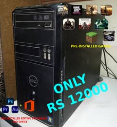 Dual core, 4GB Ram, 760GB Desktop/Computer/PC