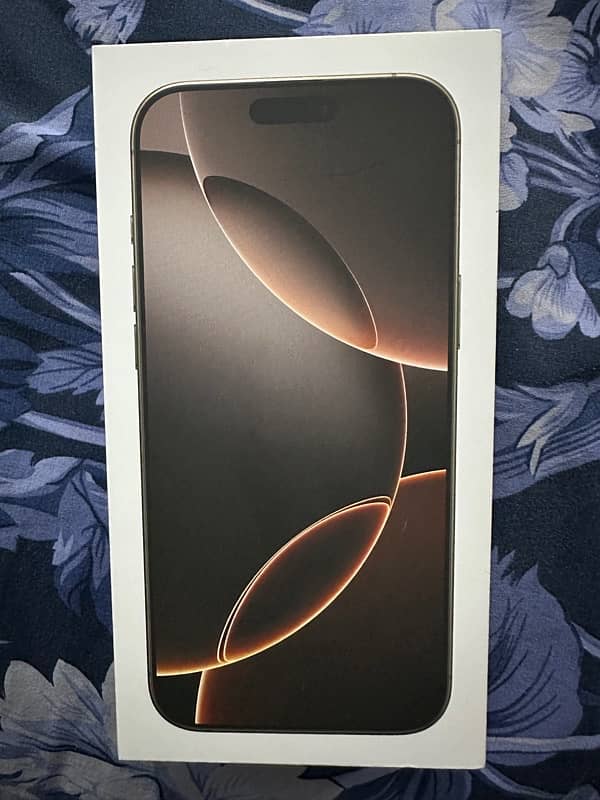 iPhone 16 pro max 512gb Desert Titanium ,UK variant,box pack ,non pTA 0