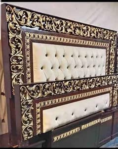 Bed/Double bed/single bed/king size bed/wood bed/poshish bed/Furniture