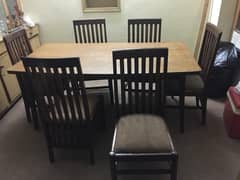 Dinning table and chairs