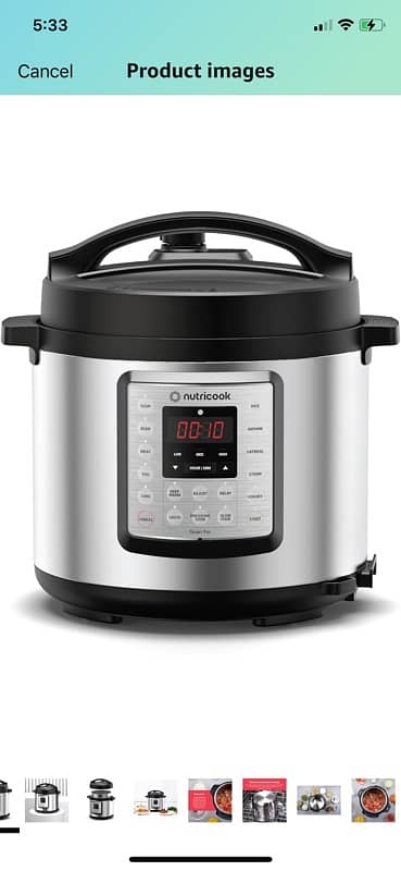 Nutricook Smart Pot Eko, 9 In 1, Electric Pressure Cooker 0