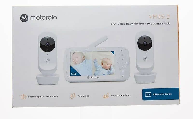 Motorola Nursery VM35-2 / Ease vedio Baby Monitor with 2 Cameras 1