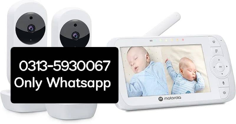 Motorola Nursery VM35-2 / Ease vedio Baby Monitor with 2 Cameras 2