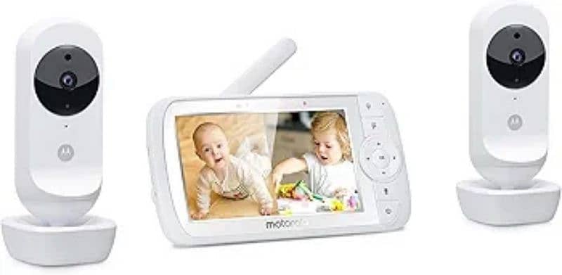 Motorola Nursery VM35-2 / Ease vedio Baby Monitor with 2 Cameras 8