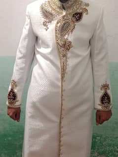 Only 1 day Used. 1 Sherwani 36 size & 1 khoosa set 9 size