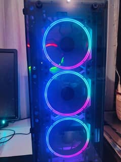 Xtech F8 Pc Case MicroAtx White Varient with 4 Rgb Fans