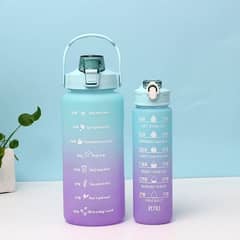 3pcs | 2pcs 1pcs PMotivational Water Bottle With Straw,