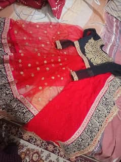 Beautiful Red and black saree