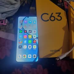 realme c63 9months warranty with box charger