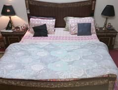 Double Bed with side tables dressing table