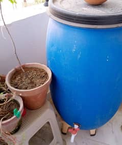 Water Drum with Tap, 200 litre/ Pani ka Drum