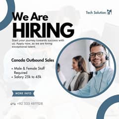 hiring for for Canada based project.