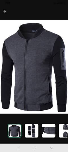 Men's fit body fleece jacket color-graw