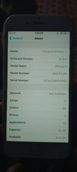 I phone 6 16 gb non pta finger ok 4